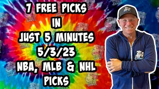 NBA, MLB, NHL  Best Bets for Today Picks & Predictions Wednesday 5/3/23 | 7 Picks in 5 Minutes