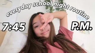 7:45 pm school night routine