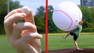 World's Smallest Vs. Biggest Baseball