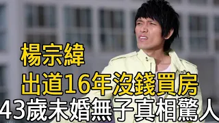 楊宗緯出道16年沒錢買房！消失4年內幕讓人驚，現43歲未婚無子真相太心酸 #楊宗緯 #張碧晨 #娛樂有爆點