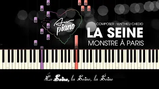 La Seine - Monstre à Paris - Piano Tutorial  Piano Lyrics