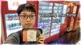 i ate only from vending machines for a day (vlog)