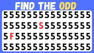 Find the ODD One Out   Numbers and Letters Edition ✅ Easy, Medium, Hard