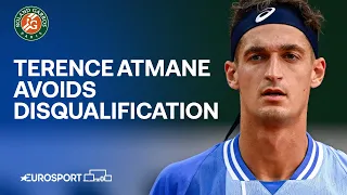 Controversial scenes as Terence Atmane hits fan with frustrated shot 😮 | French Open 2024 🇫🇷