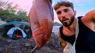 24H SOLO pour PÊCHER UN MONSTRE au VIF - CATCH & COOK