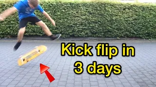My kickflip progression (landed)