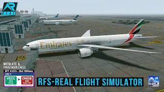 RFS - Real Flight Simulator -Kolkata to Dubai||Full Flight|Boeing777-300er||Emirates||FHD||RealRoute