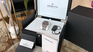 Unboxing and review of Zenith Defy classic skeleton on titanium bracelet - 95.9000.670/78.M9000