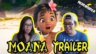 MOANA Official International Trailer Reaction