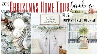 Christmas Home Tour 2019 ~ Farmhouse Style Home Tour ~ White Cottage Company Home Tour