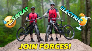 Doing E-Bike Laps with Johnny (except I'm not on an E-MTB)