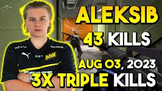 Aleksib 43Kills on Nuke - 3x Triple Kills & Quadro Kills - FACEIT RANKED - CSGO POV - Aug 03, 2023