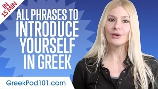 ALL Phrases to Introduce Yourself like a Native Greek Speaker
