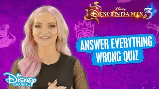 Descendants 3 | Dove Cameron Answers Everything Wrong  😂 | Disney Channel UK