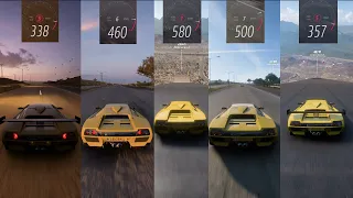 Forza Horizon 5 || 2nd Fastest Car || Lamborghini Diablo GTR Top Speed 580 Km/H || Top Speed Tests||