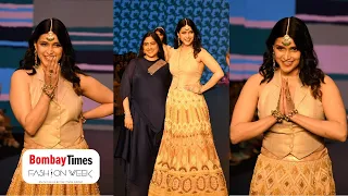 Mannara Chopra, Graced The Runway As The Showstopper For Sandhya Shah At Bombay Times Fashion We