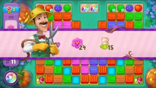 Gardenscapes Level 313 Super Hard Level All Goals Complete - Playrix Gameplay