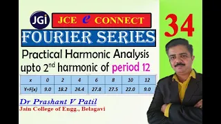 Practical Harmonic analysis of period 12 || Fourier Series || 18mat31 || Dr Prashant Patil