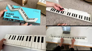 Carry-On Folding Piano UNBOXING AND TEST 88-Key Foldable MIDI Keyboard Piano for Travelling!