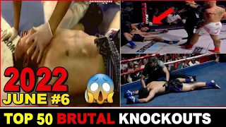 Top 50 MUAYTHAI•MMA•KICK•BOXING•KUN KHMER Knockouts👉JUNE 2022 #6