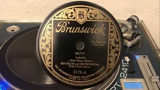 Betty - Ben Selvin And His Orchestra (1926)