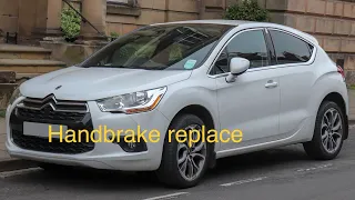 How to replace handbrake switch for Citroen DS4 2011 onwards step by step.