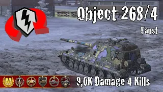 Object 268 Version 4  |  9,0K Damage 4 Kills  |  WoT Blitz Replays