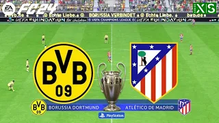 "FC 24 - Atletico Madrid vs. Dortmund - Champions League 2024 Quarter Finals 1st Leg Highlights"