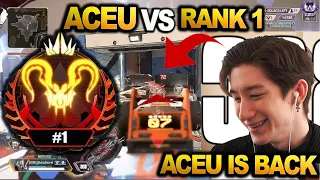 ACEU team vs RANK 1 team in ranked | ACEU IS BACK ( apex legends )