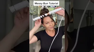 Messy bun tutorial!!!❤❤💋💋👄👄#shorts #youtubeshorts #tiktok