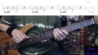 Drive by The Cars - Bass Cover with Tabs Play-Along