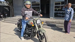 Taking Delivery of Royal Enfield classic 350 Signals Marsh Grey | New Classic Reborn