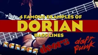 4 examples of famous Dorian bass lines