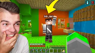 REAKCJA WOJANA NA MÓJ NOWY DOM w Minecraft! (był w szoku)