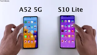 SAMSUNg A52 5G vs S10 Lite Speed Test & Ram Management