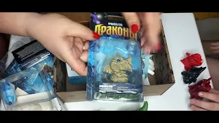 Распаковка игрушек драконов#маленькие дракончики#распаковка