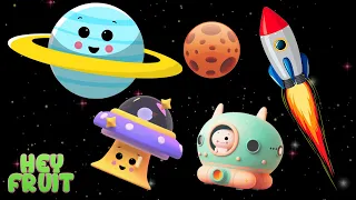 Sensory Baby Space Adventure -Colorful Rocket and Planets-Baby Sensory Space Dancing Videos