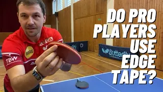 Why some pro table tennis players use edge tape? Timo Boll and Anton Kallberg tell us their reasons