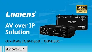 OIP Series 1Gbps 4K AV over IP Solution (Encoder, Decoder & Controller) | Lumens