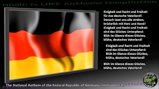 Germany National Anthem "Das Lied der Deutschen" INSTRUMENTAL with lyrics