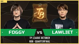 WC3 - TP League M4 - Quarterfinal: [NE] Foggy vs LawLiet [NE]