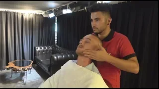 ASMR Turkish Barber Face, Head and Body Massage 296