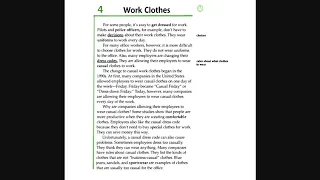 Facts and Figures - Unit 5: Work and Leisure - Lesson 4: Work Clothes