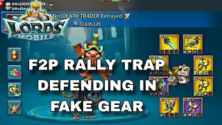 F2P Rally Trap Taking Rallies In Farming Gear | Lords Mobile| #lordsmobile #rallytraplordsmobile