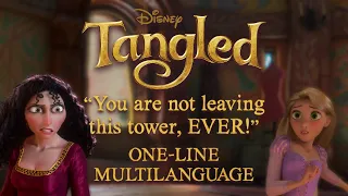 Tangled - You are not leaving this tower EVER One Line Multilanguage