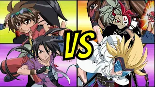 Bakugan Battle Brawlers Shun and Dan vs Masquerade and Marduk