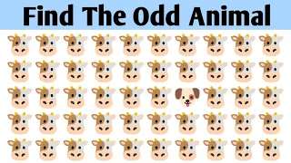 Find Out The Odd Emoji (Animal Edition) part-3 🐝🦄🐮🦚