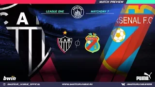 Amateur League | Amateur Ameriсa League One | Атлетико Минейро - Арсенал Саранди. 7 тур.