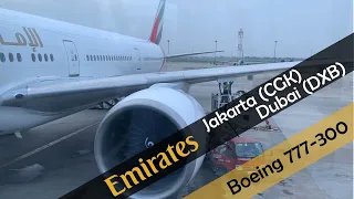 TRIP REPORT | Emirates - Boeng 777-300ER - Jakarta (CGK) to Dubai (DXB) | Economy Class