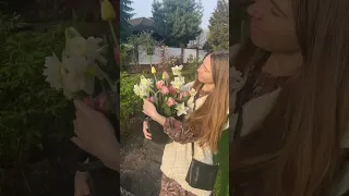 Утренняя срезка в ожидании покрасочного цеха #flower